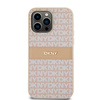 DKNY ETUI HARDCASE DO IPHONE 14 PRO MAX 6.7 MONO STRIPE METAL LOGO SKÓRZANE