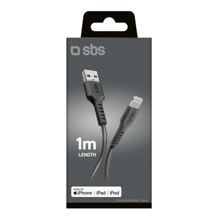 SBS KABEL USB-A DO LIGHTNING 1M Z CERTYFIKATEM MFI DO IPHONE 11 12 13 14 15