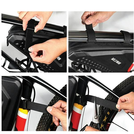 WILDMAN ETUI SAKWA NA RAMĘ ROWERU DO ROWERÓW 1L UCHWYT ROWEROWY CZARNE