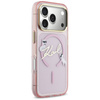 Etui Karl Lagerfeld IML Choupettes Karl  Script Logo MagSafe do iPhone 17 Pro Max różowy
