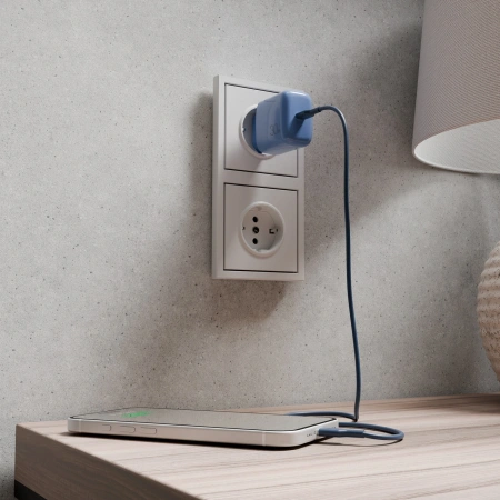 Ładowarka sieciowa Puro Pro Lite 30W USB-C  - niebieska