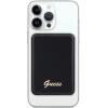 Powerbank indukcyjny Guess MagSafe Metal Script Logo 15W 5000mAh - czarny