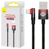 Baseus MVP 2 Elbow kątowy kabel przewód z bocznym wtykiem USB / Lightning 1m 2.4A czerwony (CAVP000020)