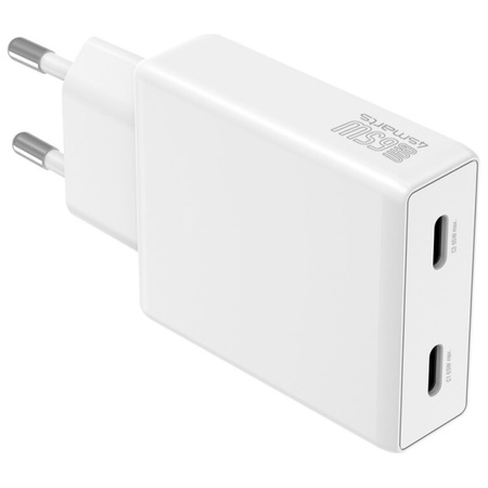 4SMARTS ŁADOWARKA SIECIOWA PDPLUG SLIM DUAL 65W GAN 2XUSB-C DO TELEFONÓW