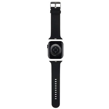Pasek Karl Lagerfeld 3D Rubber Karl&Choupette Heads na Apple Watch 42/44/45/49mm - czarny