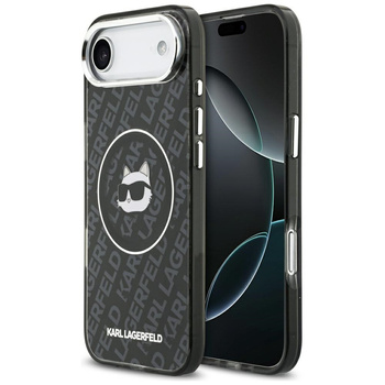 Etui Karl Lagerfeld IML Choupette Head   Logo MagSafe do iPhone Air czarny