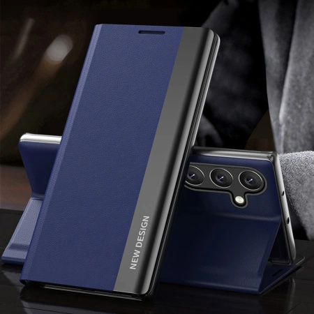 HURTEL SLEEP CASE PRO DO SAMSUNG GALAXY S25+ POKROWIEC Z KLAPKĄ I PODSTAWKĄ