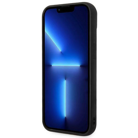 Etui Karl Lagerfeld KLHCP14SPSQAK na iPhone 14 hardcase - czarne Puffy Elongated Logo