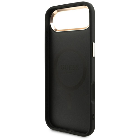 Etui Guess 4G Triangle Logo MagSafe do   iPhone Air czarny złoty
