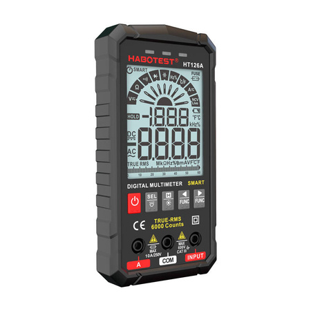 HABOTEST CYFROWY MULTIMETR HT126A DO MONITOROWANIA INSTALACJI ELEKTRYCZNYCH