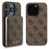 Zestaw Guess GUBPM5P15L4GEMGW iPhone15 Pro 6.1 hardcase + Powerbank 5000mAh MagSafe brązowy/brown 4G Metal Logo