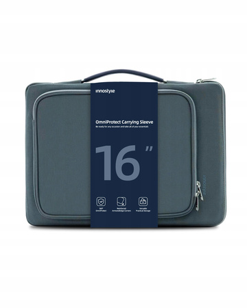 INNOSTYLE TORBA NA LAPTOPA 16" WODOODPORNA ETUI CASE OMNIPROTECT SZARA