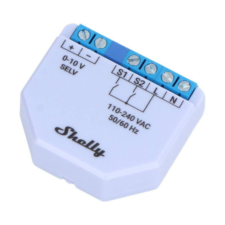 SHELLY ŚCIEMNIACZ 0-10V DO ZDALNEGO STEROWANIA OŚWIETLENIEM WIFI/Bluetooth