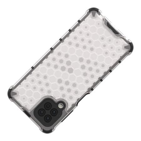 HURTEL POKROWIEC PANCERNY HONEYCOMB DO SAMSUNG GALAXY A22 4G Z ŻELOWĄ RAMKĄ