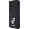 Etui Karl Lagerfeld Saffiano Karl&Choupette Metal Pin na Samsung Galaxy S24+ - czarne