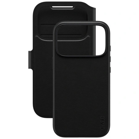Etui CARE by PanzerGlass Feature Tango 2w1 Wallet Case MagSafe na iPhone 17 Pro - czarne