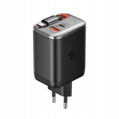 MCDODO SZYBKA ŁADOWARKA SIECIOWA ZASILACZ 3X USB-C PD USB GAN 40W KABEL 1M