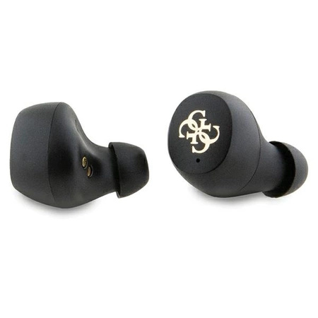 Słuchawki Bluetooth TWS Guess 4G Metal ze stacją dokującą ENC - niebieskie
