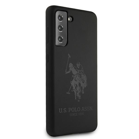 Etui U.S. Polo Assn. Silicone On Tone na Samsung Galaxy S21+ - czarne