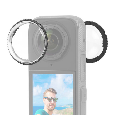 PULUZ OSŁONA OBIEKTYWU INSTA360 X4 POLIWĘGLAN Z OCHRONĄ