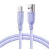 Kabel Joyroom Multi-Color Series SA34-AC6 USB-A / USB-C 100W szybki transfer 1m - fioletowy