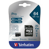 VERBATIM KARTA MICROSD 64GB U3 DO TELEFONÓW Z ADAPTEREM I SZYBKIE ŁADOWANIE