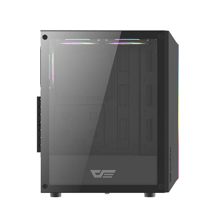 DARKFLASH OBUDOWA KOMPUTEROWA DO PC ATX Z 3 WENTYLATORAMI RGB LED CZARNA