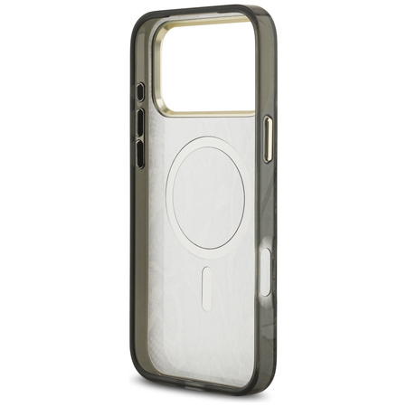 Etui Guess Python Pattern MagSafe do iPhone 17 Pro Max czarny