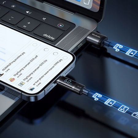 MCDODO CHARGER USB LIGHTNING FAST CHARGING CABLE FOR IPHONE 1M LED