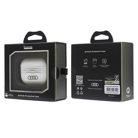 AUDI ETUI POKROWIEC DO AIRPODS PRO 2 Z GEOMETRYCZNYM WZOREM DO MAGSAFE
