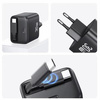 USAMS ŁADOWARKA 1xUSB-C ZE ZWIJANYM KABLEM DO TELEFONÓW APPLE 30W PD QC3.0