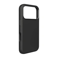 Etui silikonowe Pure Icon Mag Pro Liquid Silicone na iPhone 17 Pro Max kompatybilne z MagSafe, z ochroną aparatu i aluminiowymi przyciskami - czarne