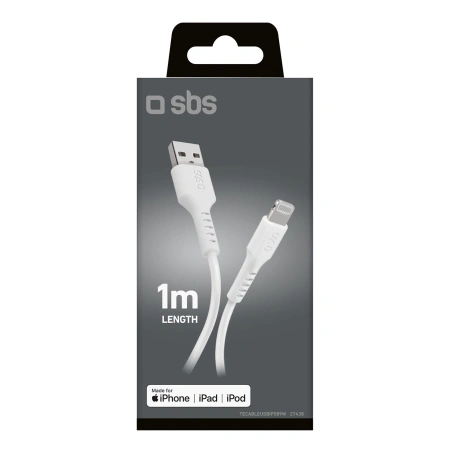 SBS KABEL USB-A DO LIGHTNING 1M DO IPHONE 11 12 13 14 15 SZYBKIE ŁADOWANIE