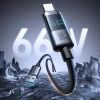 Kabel Joyroom S-A16 Pro Prism Series 66W USB-A - USB-C z wyświetlaczem 1,2m - czarny