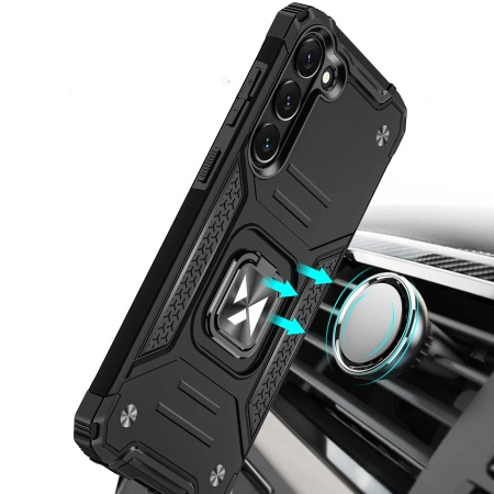 WOZINSKY POKROWIEC RING ARMOR DO SAMSUNG GALAXY S23 Z UCHWYTEM MAGNETYCZNYM