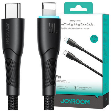 Kabel Joyroom Starry Series SA32-CL3 30W USB-C / Lightning 1m - czarny