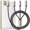 TECH-PROTECT ZESTAW KABLI 3W1 DO LIGHTNING TYPE-C MICRO-USB TELEFONÓW 100CM