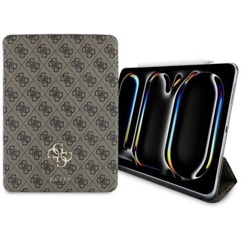 Guess GUFC11PM24PS4SGW iPad Pro 11 2024 brązowy/brown Magnetic 4G Big Logo