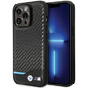 Etui BMW Leather Carbon BMHCP13L22NBCK na iPhone 13 Pro / na iPhone 13 - czarne