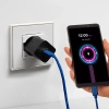 SBS KABEL USB-C 1,5M 60W DO TELEFONÓW Z OPLOCHEM DO ŁADOWANIA SZYBKIEGO