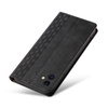 Magnet Strap Case etui do Samsung Galaxy A12 5G pokrowiec portfel + mini smycz zawieszka czarny