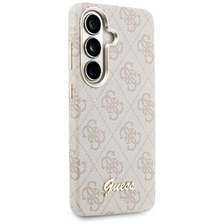 Etui Guess 4G Script MagSafe do Samsung  Galaxy S26 różowy