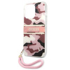 Guess GUHCP13LKCABPI iPhone 13 Pro / 13 6,1" różowy/pink hardcase Camo Strap Collection