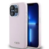 DKNY HARDCASE DO IPHONE 15 PRO DO MAGSAFE LIQUID SILICONE SMALL METAL LOGO