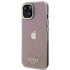 Guess GUHCP15SHDECMP iPhone 15 6.1" różowy/pink hardcase IML Faceted Mirror Disco Iridescent