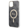Guess zestaw ładowarka MagSafe + etui do iPhone 14 Plus 6,7" czarne 4G Print (GUBPP14MH4EACSK)