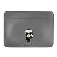 Karl Lagerfeld Sleeve KLCS16PISFG 16" srebrny/silver Saffiano Ikonik Karl