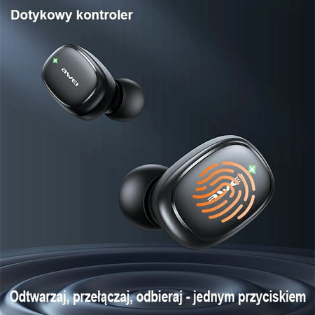 AWEI SŁUCHAWKI BEZPRZEWODOWE DO TELEFON TABLET SMARTFON BLUETOOTH 51 STACJA