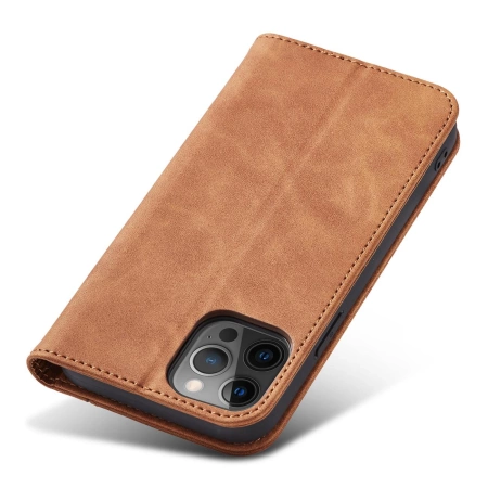 HURTEL ETUI CASE POKROWIEC MAGNETYCZNY DO IPHONE 12 PRO MAX PORTFEL Z KARTĄ