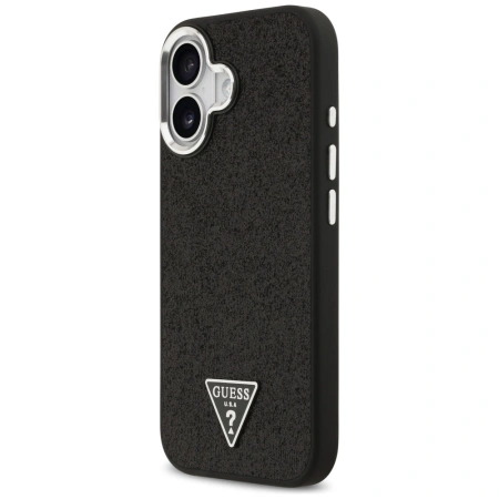 GUESS ETUI GLITTER TRIANGLE LOGO MAGSAFE DO IPHONE 17 OCHRONA Z EFEKTEM